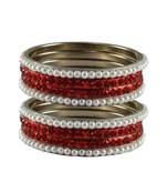 Multi Stone Brass Bangle