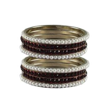 Multi Stone Brass Bangle 1