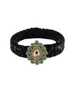 Black Stone Brass Bangle