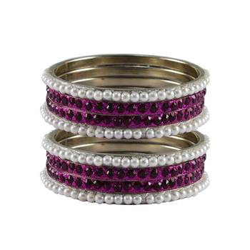Multi Stone Brass Bangle 1