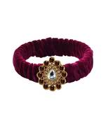 Dark Rani Stone Brass Bangle