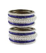 White Moti Brass Bangle