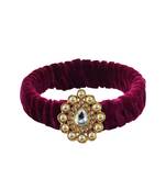 Dark Rani Stone Brass Bangle