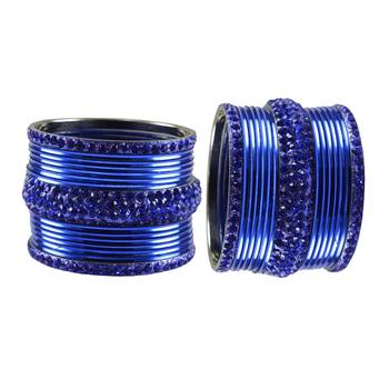 Blue Stone Brass Bangle 2