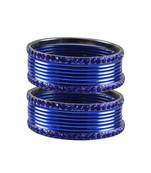 Blue Stone Brass Bangle