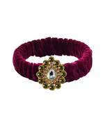 Dark Rani Stone Brass Bangle
