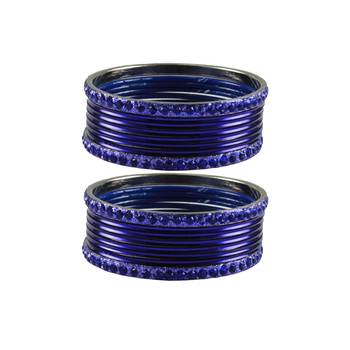 Blue Stone Brass Bangle 1