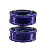 Blue Stone Brass Bangle