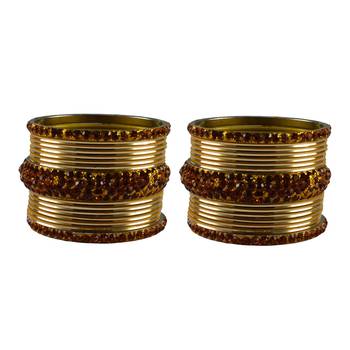 Golden Stone Brass Bangle 1