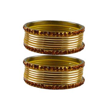 Golden Stone Brass Bangle 1