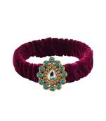 Dark Rani Stone Brass Bangle