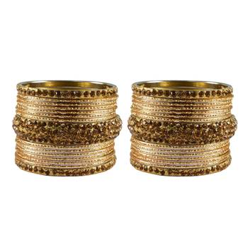 Golden Stone Brass Bangle 1