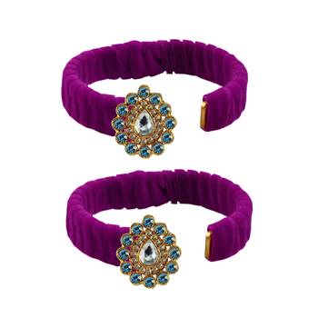 Rani Stone Brass Bangle 2