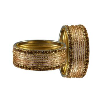Golden Stone Brass Bangle 2