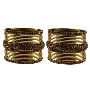 Golden Stone Brass Bangle 1