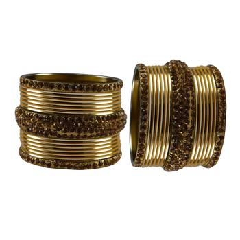Golden Stone Brass Bangle 2