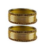 Golden Stone Brass Bangle