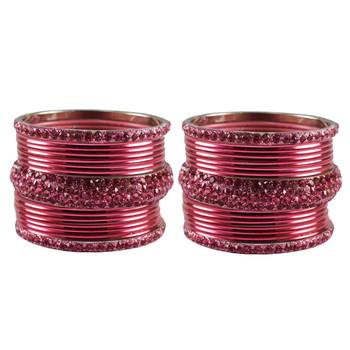 Gajari Stone Brass Bangle 1