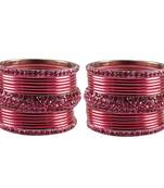 Gajari Stone Brass Bangle