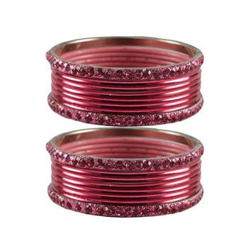 Gajari Stone Brass Bangle 1