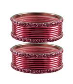 Gajari Stone Brass Bangle