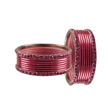 Gajari Stone Brass Bangle 2