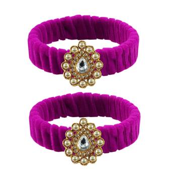 Rani Stone Brass Bangle 1
