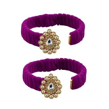 Rani Stone Brass Bangle 2