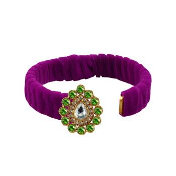 Rani Stone Brass Bangle 2