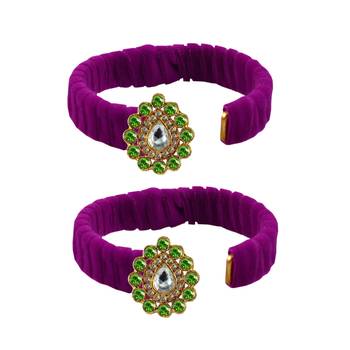 Rani Stone Brass Bangle 2