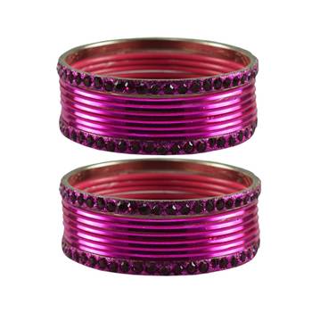 Dark Rani  Stone Brass Bangle 1