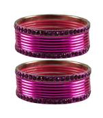 Dark Rani  Stone Brass Bangle