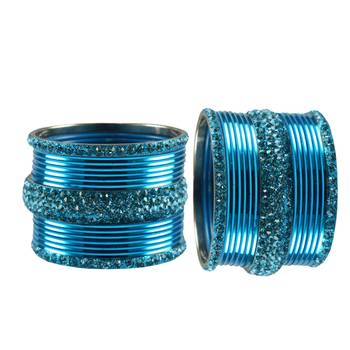 Firozi Stone Brass Bangle 2
