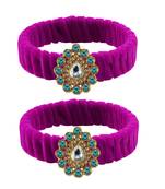 Rani Stone Brass Bangle
