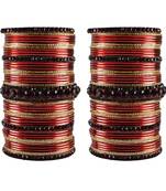 Multi Stone Brass Bangle