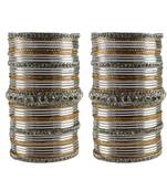 Multi Stone Brass Bangle