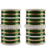 Multi Moti Brass Bangle