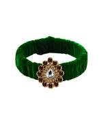 Light Green Stone Brass Bangle