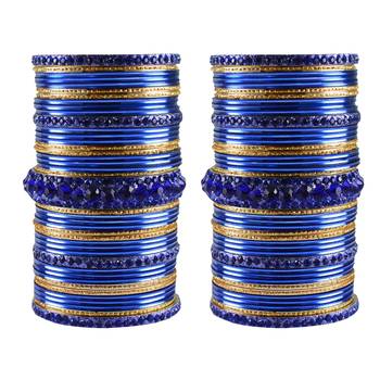 Multi Stone Brass Bangle 1