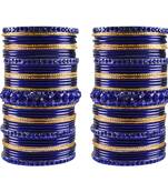 Multi Stone Brass Bangle