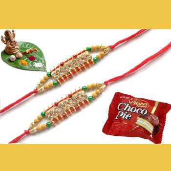 multicolor Beaded Brother Rakhi For Rakshabandhan 1