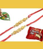 multicolor Beaded Brother Rakhi For Rakshabandhan