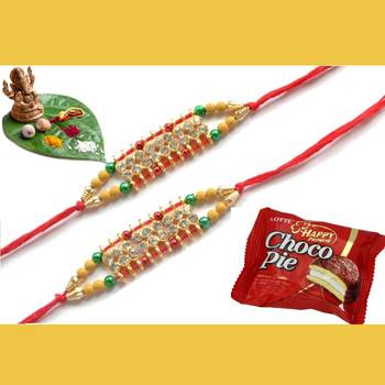 multicolor Beaded Brother Rakhi For Rakshabandhan 1