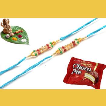 multicolor Beaded Brother Rakhi For Rakshabandhan 1