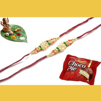 multicolor Beaded Brother Rakhi For Rakshabandhan 1