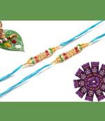 multicolor Beaded Brother Rakhi  For Rakshabandhan