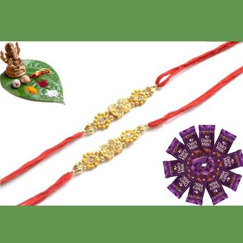 multicolor Beaded Brother Rakhi  For Rakshabandhan 1