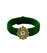 Light Green Stone Brass Bangle