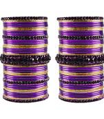 Multi Stone Brass Bangle