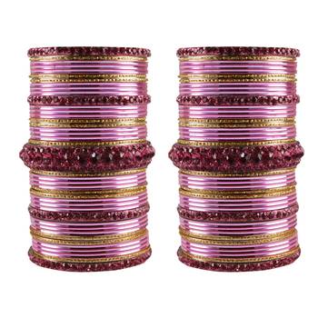 Multi Stone Brass Bangle 1